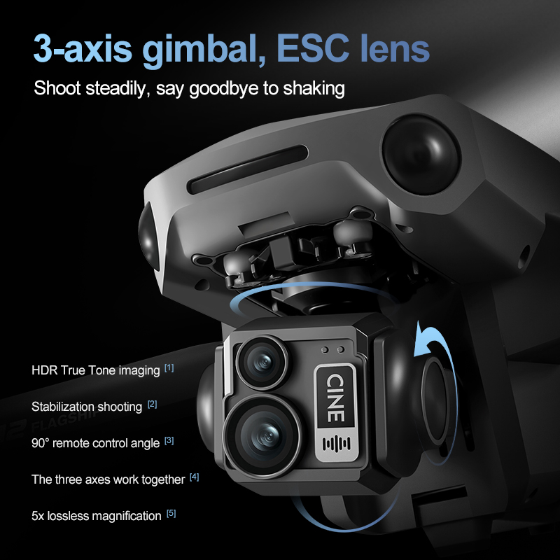 8K 3 Axis Gimbal Brushless 7.2 – Drone Camera With Gimbal recenzja i cena