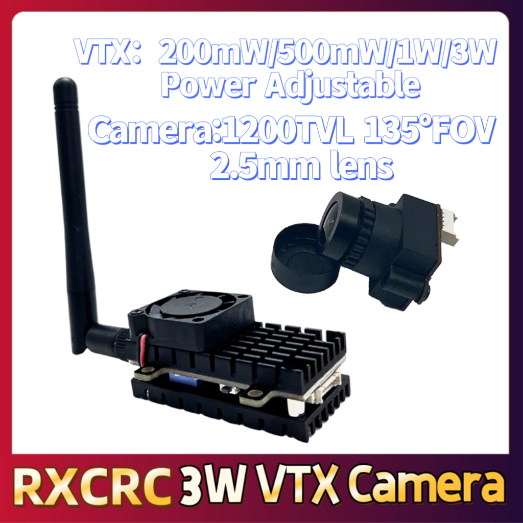 RXCRC 5.8G 3W Video VTX transm – Drone Camera Lens recenzja i cena