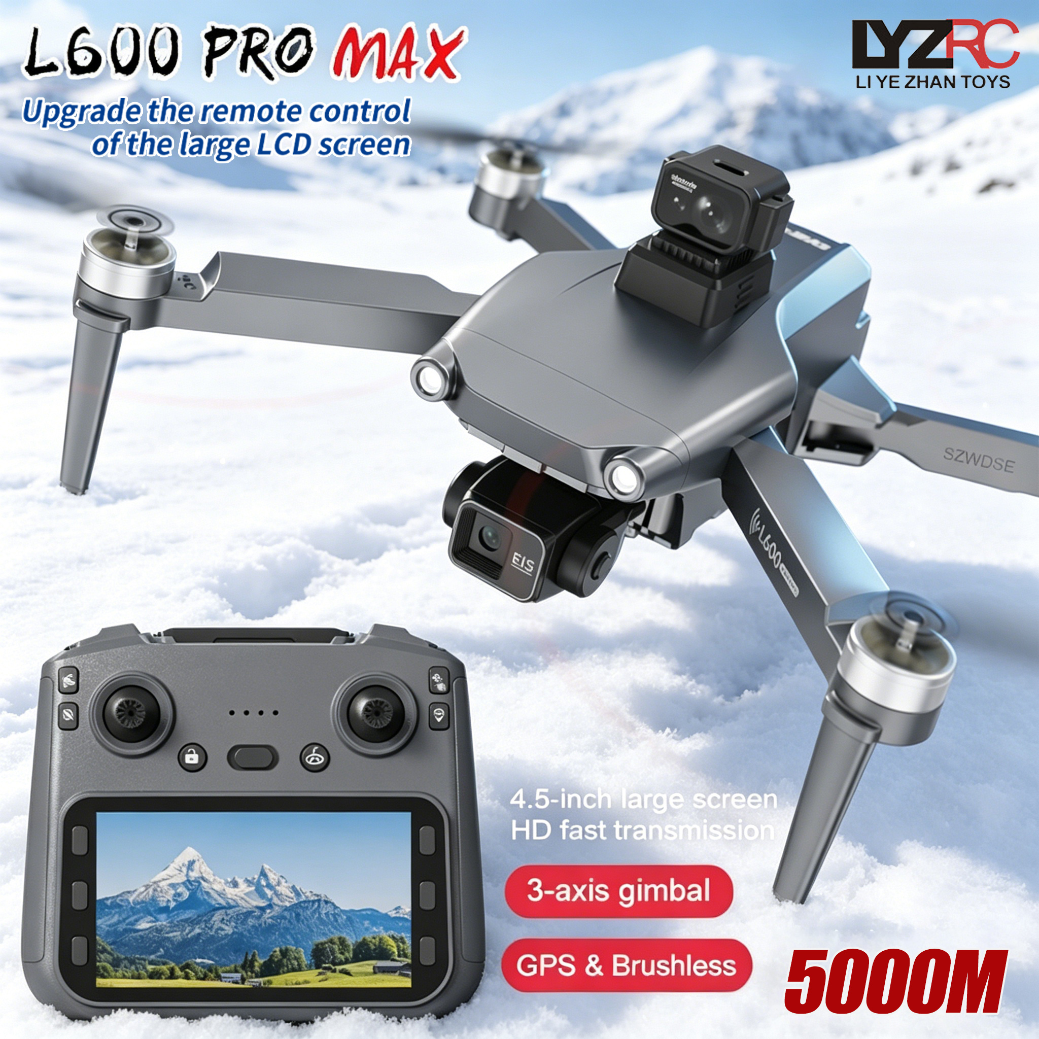 L600 MAX GPS Drone Professiona – Drone Camera With Gimbal recenzja i cena