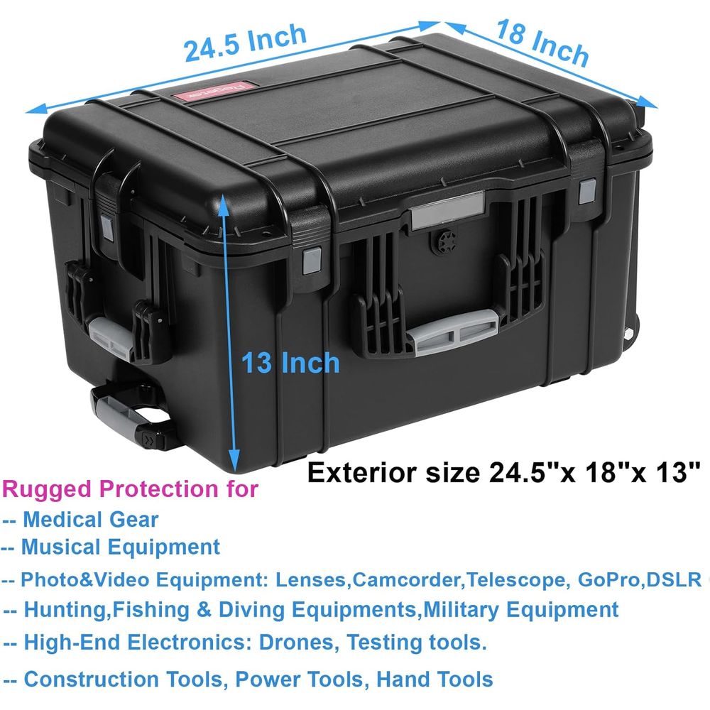 24.5 Rolling Waterproof Case w – Drone Camera Waterproof recenzja i cena