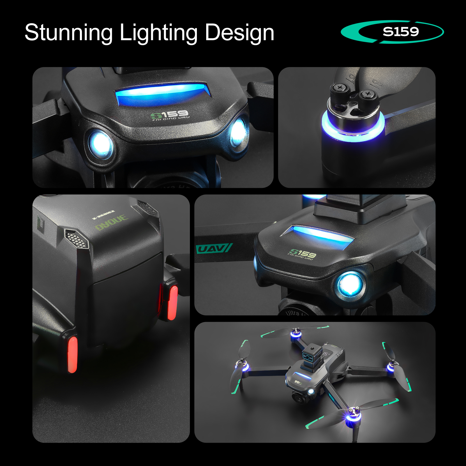 S159 GPS Drone 4K Profesional  – Drone Camera Mount recenzja i cena
